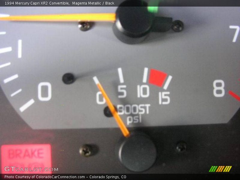 Magenta Metallic / Black 1994 Mercury Capri XR2 Convertible
