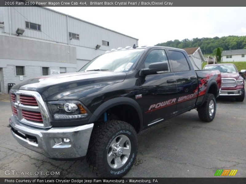 Brilliant Black Crystal Pearl / Black/Diesel Gray 2016 Ram 2500 Power Wagon Crew Cab 4x4