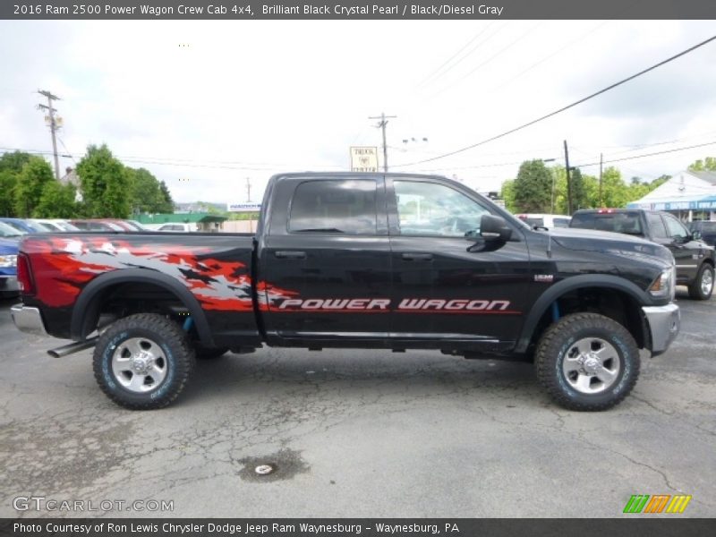 Brilliant Black Crystal Pearl / Black/Diesel Gray 2016 Ram 2500 Power Wagon Crew Cab 4x4