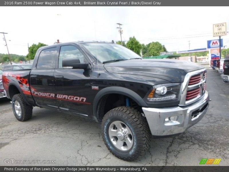 Brilliant Black Crystal Pearl / Black/Diesel Gray 2016 Ram 2500 Power Wagon Crew Cab 4x4