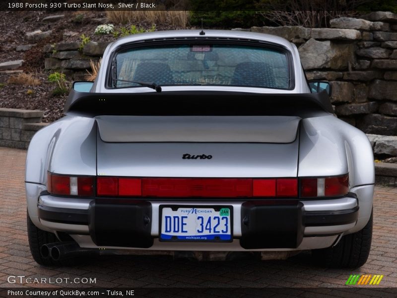 Silver / Black 1988 Porsche 930 Turbo Slant Nose