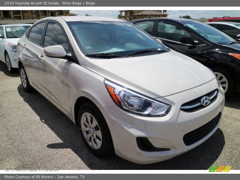 Misty Beige / Beige 2016 Hyundai Accent SE Sedan