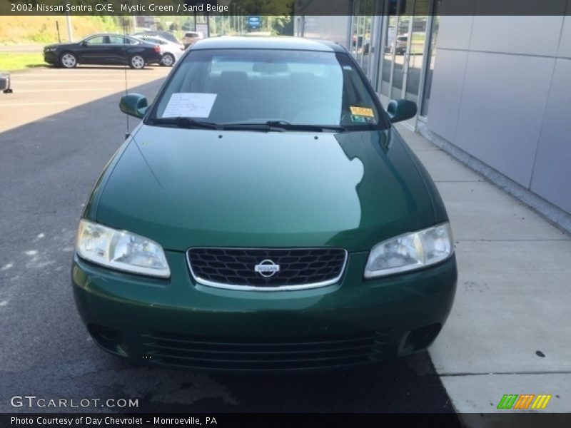 Mystic Green / Sand Beige 2002 Nissan Sentra GXE