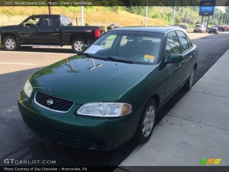 Mystic Green / Sand Beige 2002 Nissan Sentra GXE