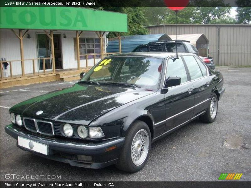 Jet Black / Beige 1994 BMW 7 Series 740i Sedan