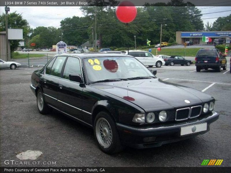 Jet Black / Beige 1994 BMW 7 Series 740i Sedan