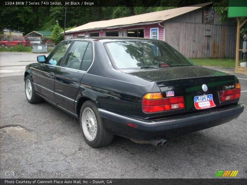 Jet Black / Beige 1994 BMW 7 Series 740i Sedan