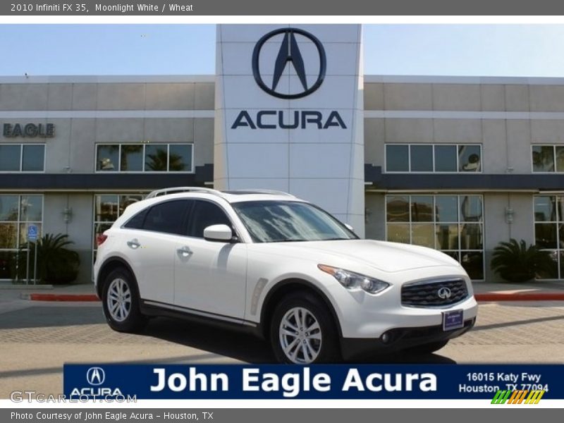 Moonlight White / Wheat 2010 Infiniti FX 35