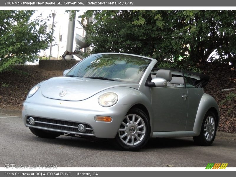 Reflex Silver Metallic / Gray 2004 Volkswagen New Beetle GLS Convertible