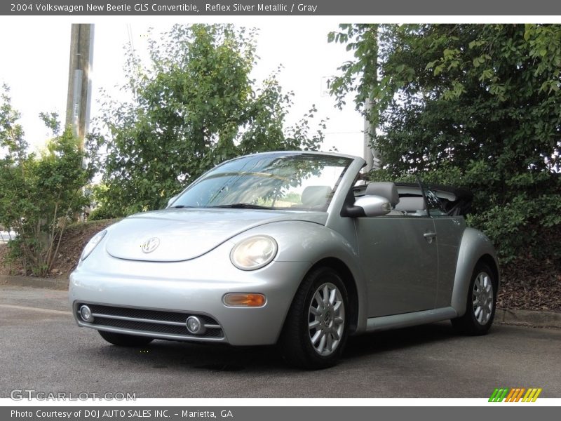 Reflex Silver Metallic / Gray 2004 Volkswagen New Beetle GLS Convertible