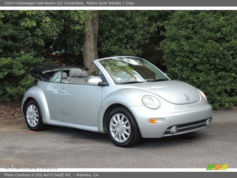 Reflex Silver Metallic / Gray 2004 Volkswagen New Beetle GLS Convertible