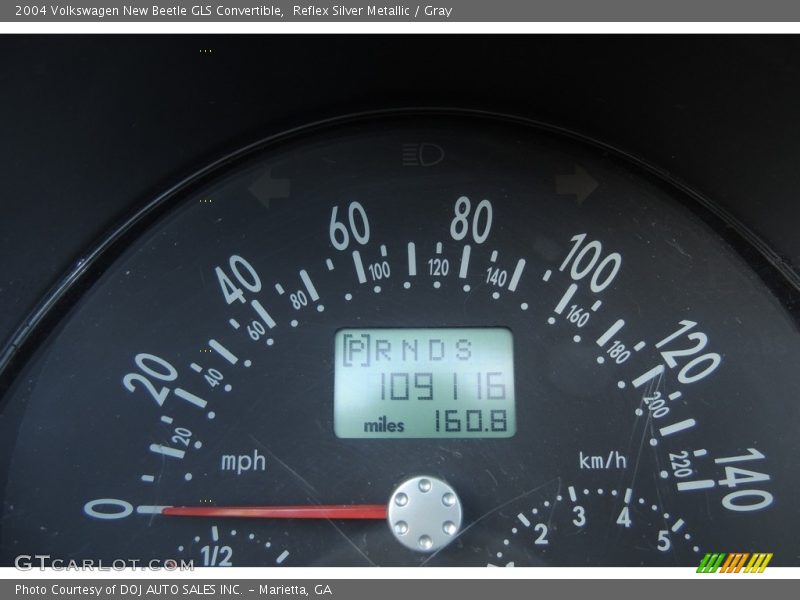 Reflex Silver Metallic / Gray 2004 Volkswagen New Beetle GLS Convertible