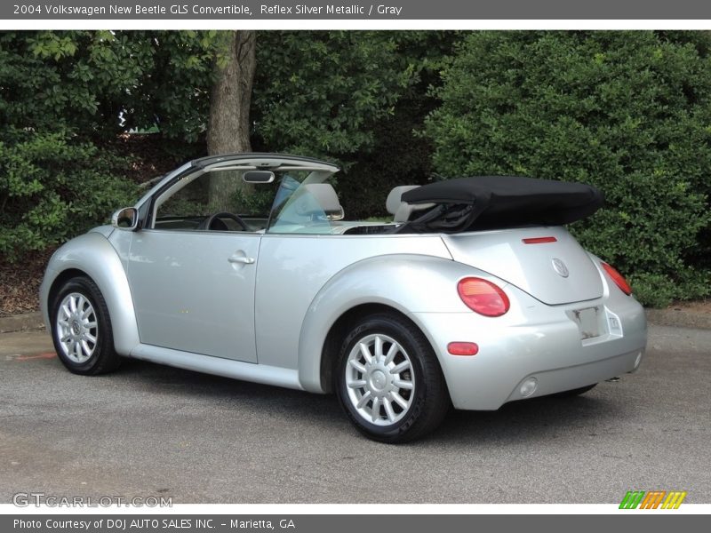 Reflex Silver Metallic / Gray 2004 Volkswagen New Beetle GLS Convertible