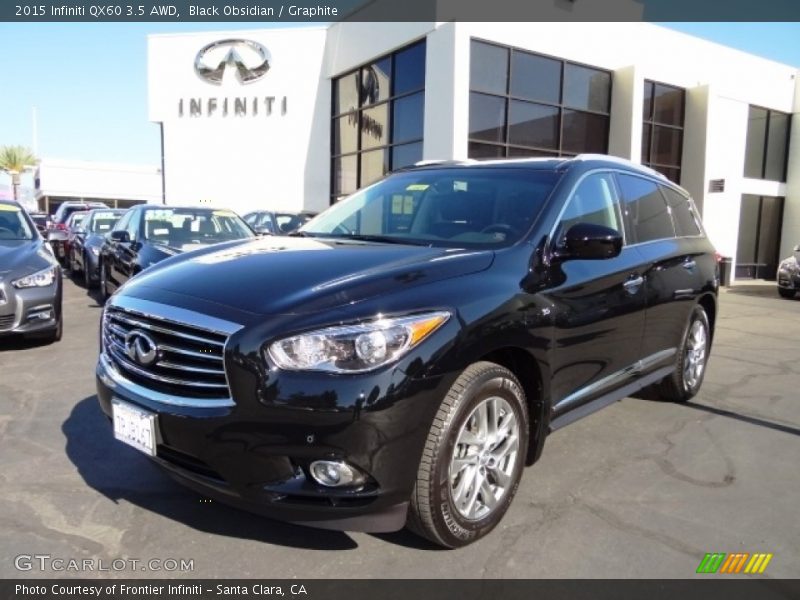 Black Obsidian / Graphite 2015 Infiniti QX60 3.5 AWD