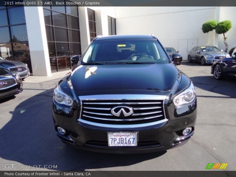 Black Obsidian / Graphite 2015 Infiniti QX60 3.5 AWD