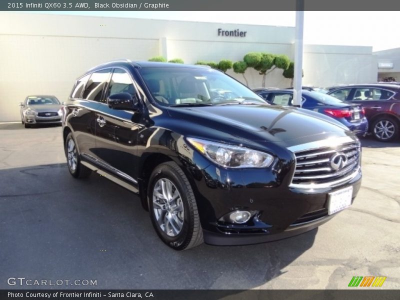 Black Obsidian / Graphite 2015 Infiniti QX60 3.5 AWD