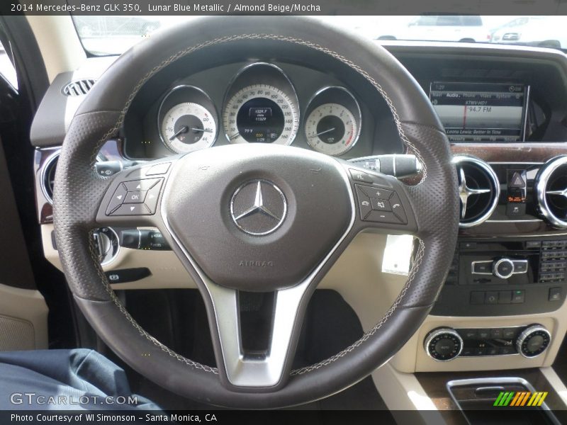 Lunar Blue Metallic / Almond Beige/Mocha 2014 Mercedes-Benz GLK 350