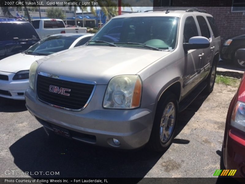 Gold Mist Metallic / Light Tan 2007 GMC Yukon SLE