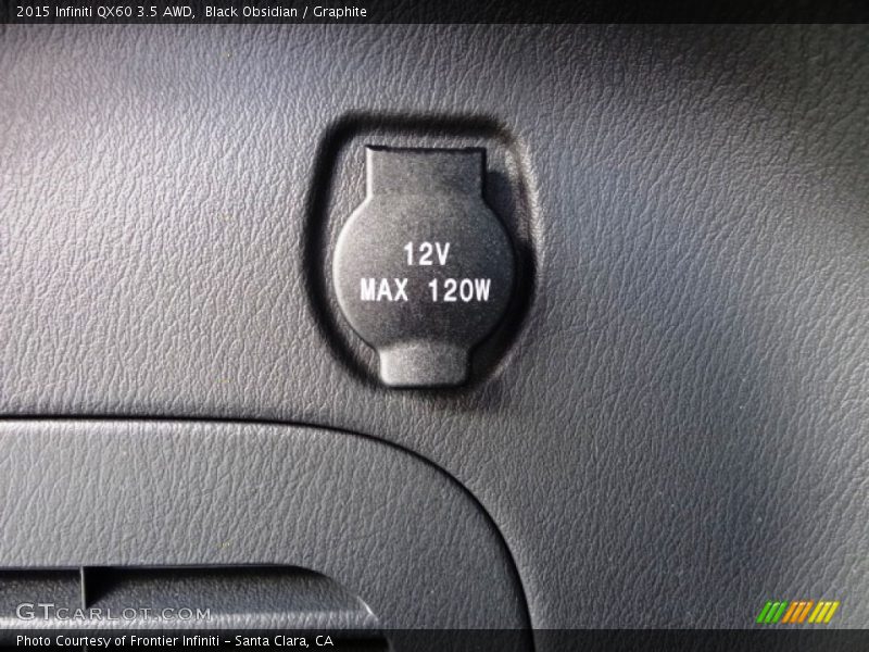 Black Obsidian / Graphite 2015 Infiniti QX60 3.5 AWD