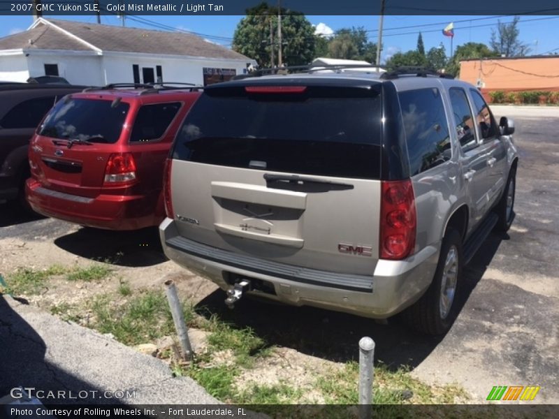 Gold Mist Metallic / Light Tan 2007 GMC Yukon SLE