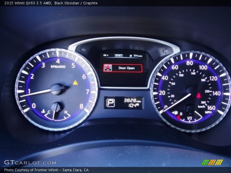 Black Obsidian / Graphite 2015 Infiniti QX60 3.5 AWD