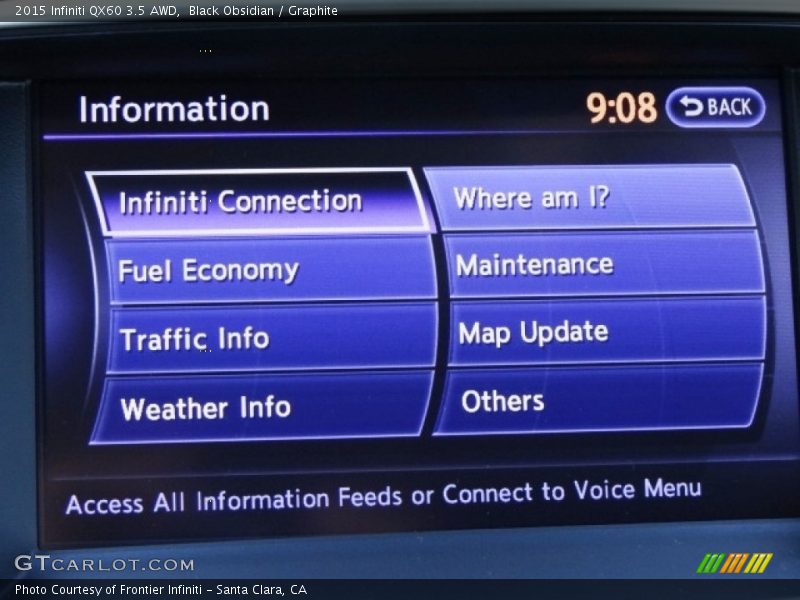 Black Obsidian / Graphite 2015 Infiniti QX60 3.5 AWD