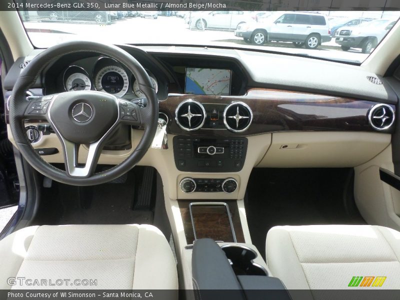 Lunar Blue Metallic / Almond Beige/Mocha 2014 Mercedes-Benz GLK 350