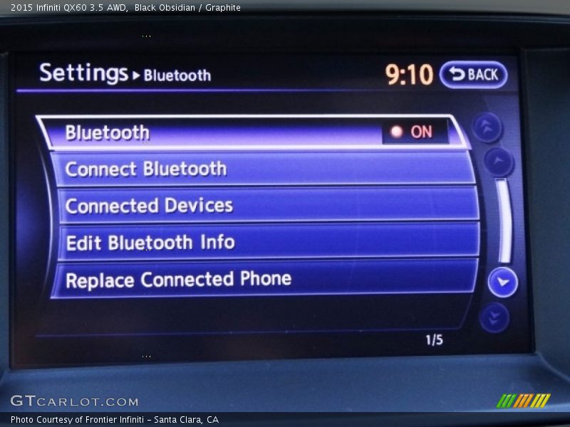 Black Obsidian / Graphite 2015 Infiniti QX60 3.5 AWD