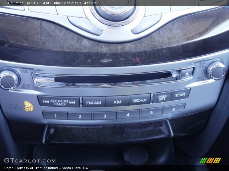 Black Obsidian / Graphite 2015 Infiniti QX60 3.5 AWD