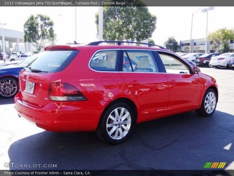 Tornado Red / Cornsilk Beige 2013 Volkswagen Jetta TDI SportWagen