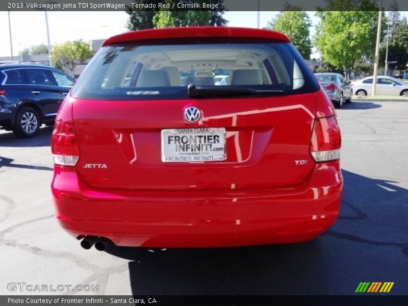 Tornado Red / Cornsilk Beige 2013 Volkswagen Jetta TDI SportWagen