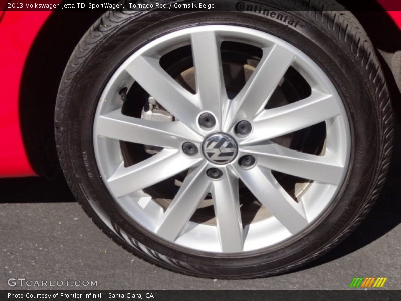 Tornado Red / Cornsilk Beige 2013 Volkswagen Jetta TDI SportWagen