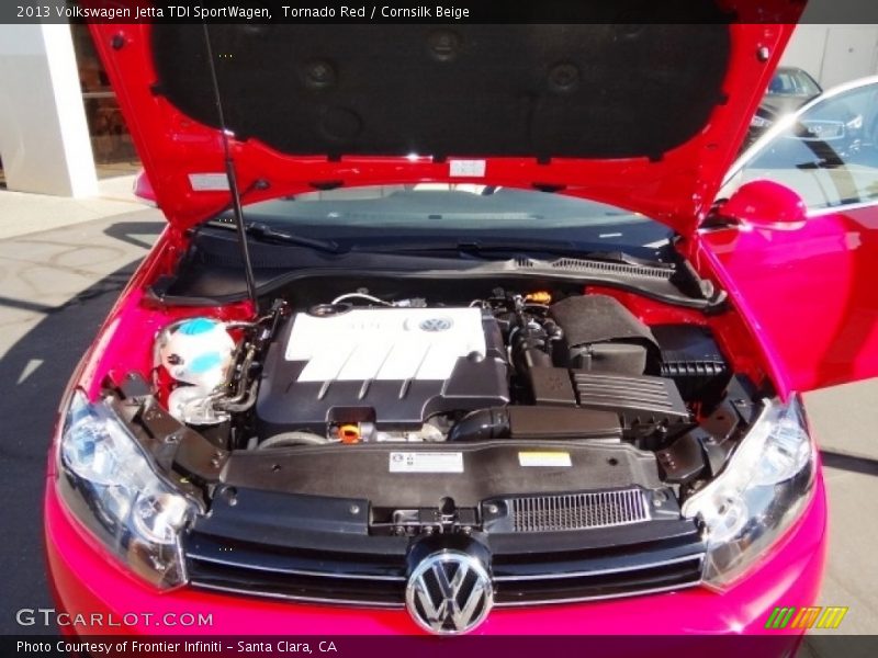 Tornado Red / Cornsilk Beige 2013 Volkswagen Jetta TDI SportWagen