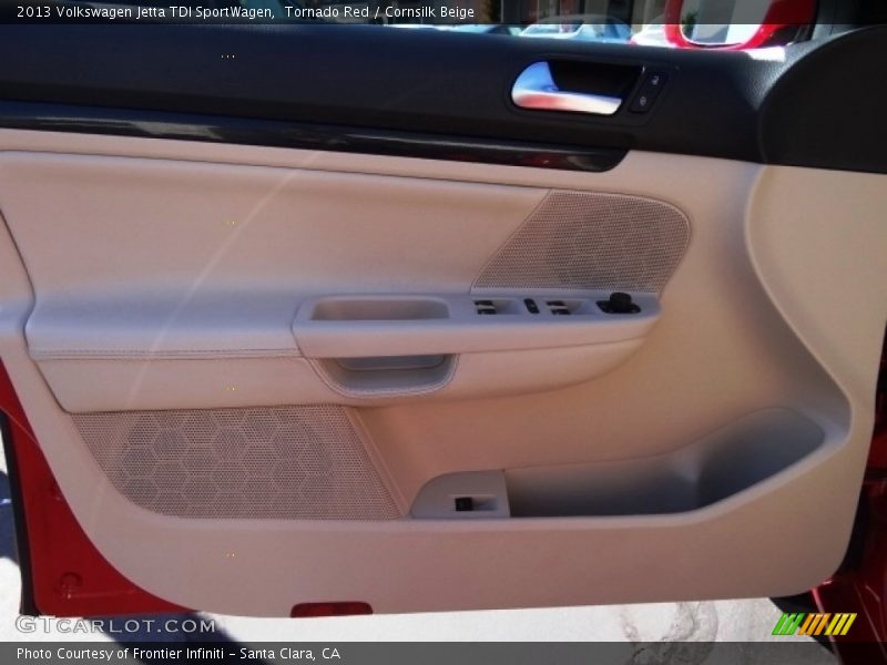 Tornado Red / Cornsilk Beige 2013 Volkswagen Jetta TDI SportWagen