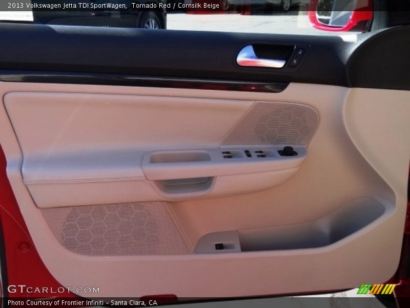 Tornado Red / Cornsilk Beige 2013 Volkswagen Jetta TDI SportWagen