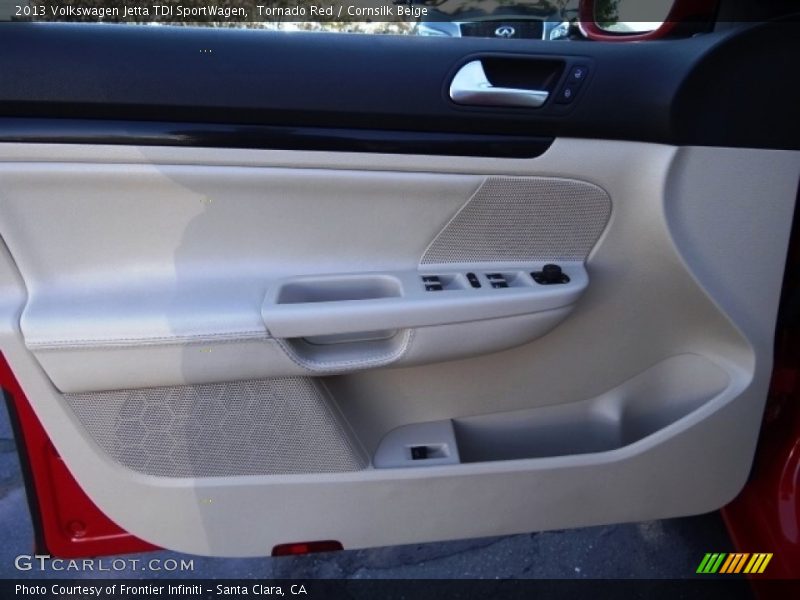 Tornado Red / Cornsilk Beige 2013 Volkswagen Jetta TDI SportWagen