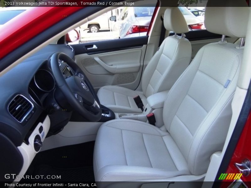 Tornado Red / Cornsilk Beige 2013 Volkswagen Jetta TDI SportWagen