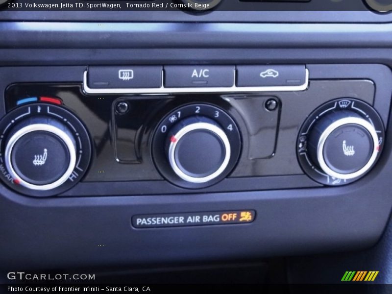 Tornado Red / Cornsilk Beige 2013 Volkswagen Jetta TDI SportWagen