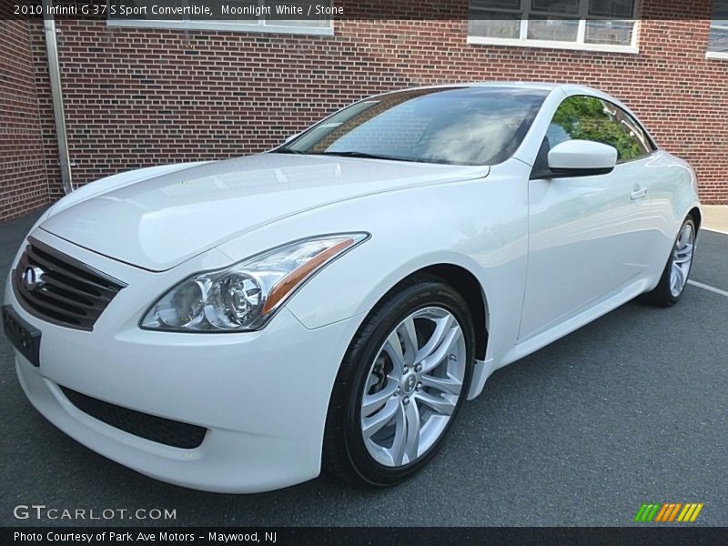 Moonlight White / Stone 2010 Infiniti G 37 S Sport Convertible