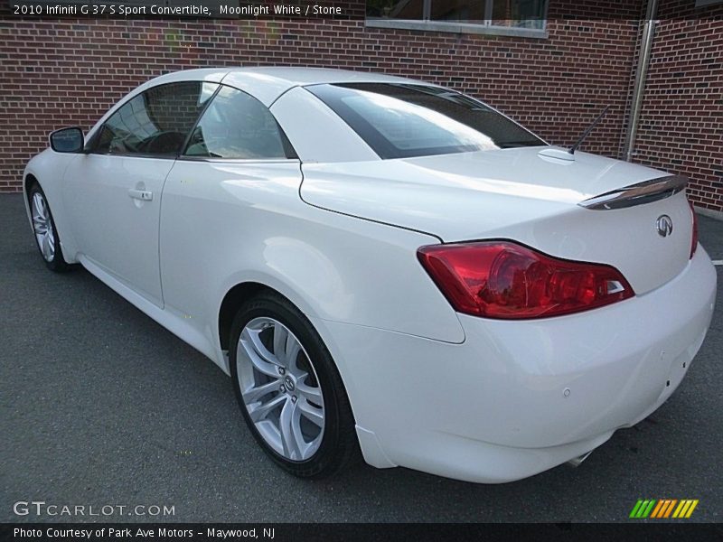 Moonlight White / Stone 2010 Infiniti G 37 S Sport Convertible