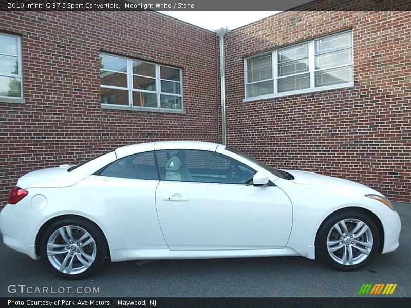 Moonlight White / Stone 2010 Infiniti G 37 S Sport Convertible