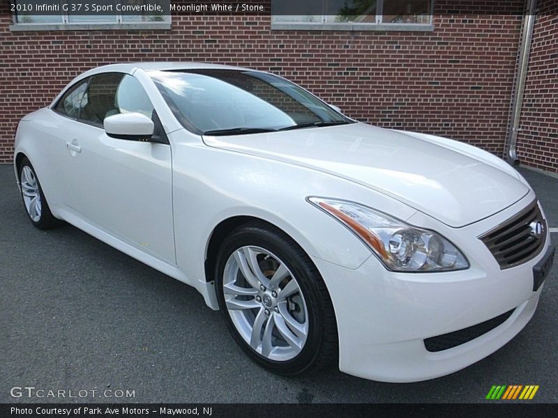 Moonlight White / Stone 2010 Infiniti G 37 S Sport Convertible