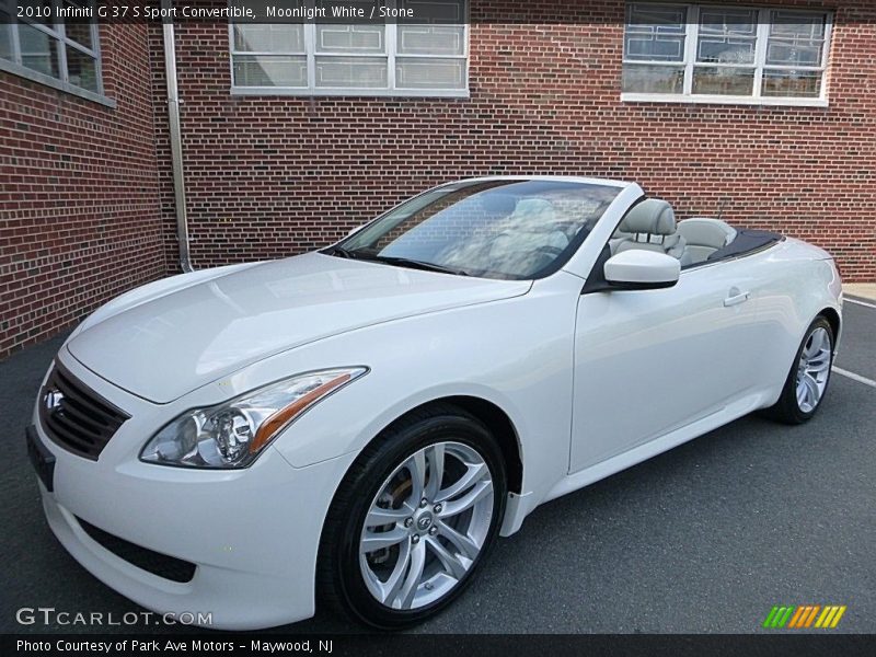 Moonlight White / Stone 2010 Infiniti G 37 S Sport Convertible