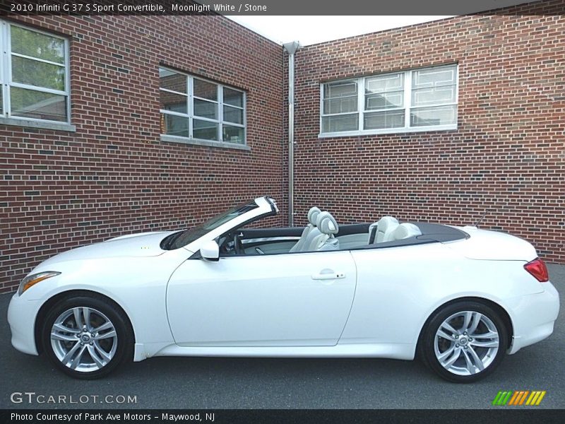 Moonlight White / Stone 2010 Infiniti G 37 S Sport Convertible