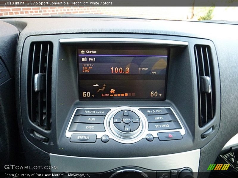 Moonlight White / Stone 2010 Infiniti G 37 S Sport Convertible