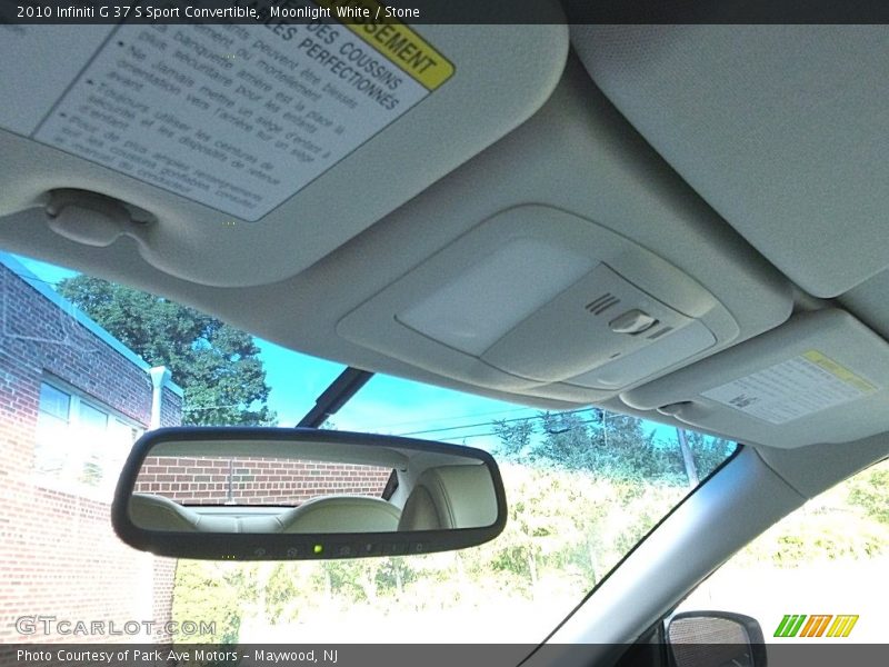 Moonlight White / Stone 2010 Infiniti G 37 S Sport Convertible