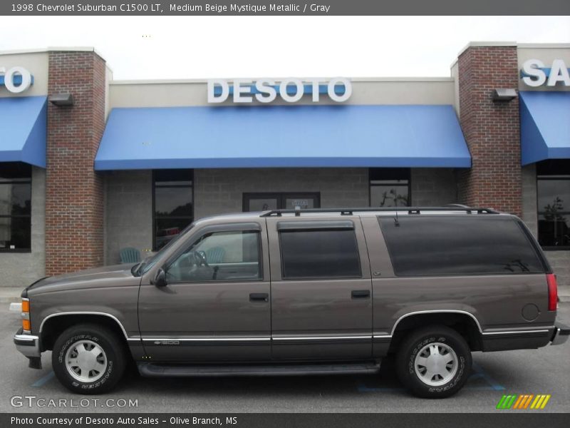 Medium Beige Mystique Metallic / Gray 1998 Chevrolet Suburban C1500 LT