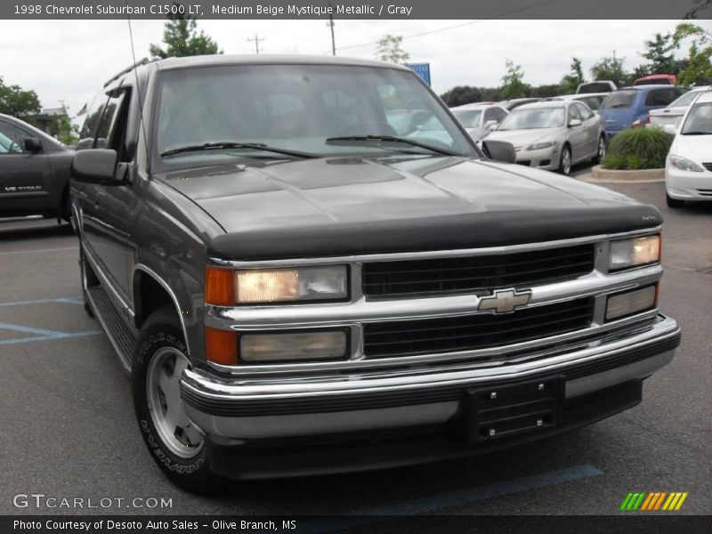 Medium Beige Mystique Metallic / Gray 1998 Chevrolet Suburban C1500 LT