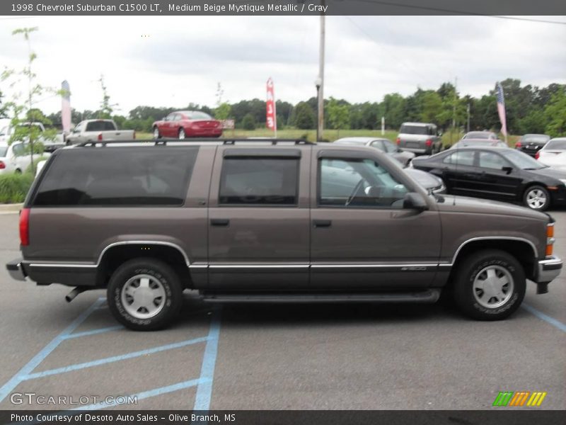 Medium Beige Mystique Metallic / Gray 1998 Chevrolet Suburban C1500 LT