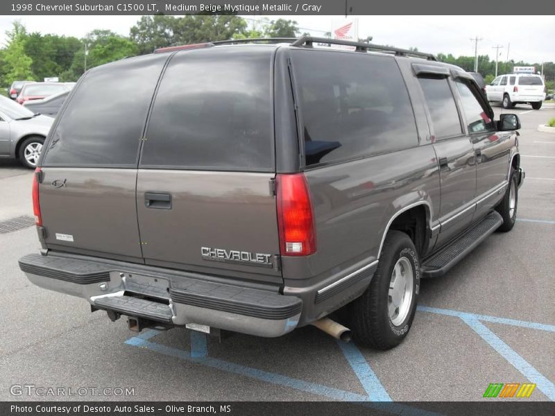 Medium Beige Mystique Metallic / Gray 1998 Chevrolet Suburban C1500 LT